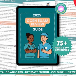 CCRN Vollständiger Prüfungsleitfaden 2025, Intensivpflege-Zertifizierung AACN, ICU Nursing Notes, Hämodynamischer Studienleitfaden, Ccrn Notes