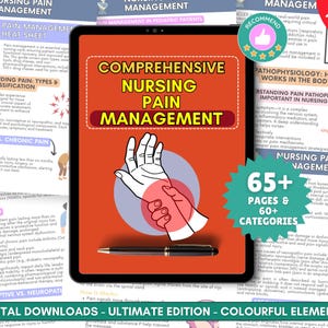 Nursing Pain Management Cheat Sheet Perfect for Nursing & Medical Students, 2025 Edition - Nursing School Notes, Nursing Study Guide
