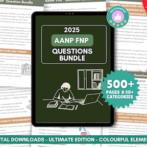 AANP FNP Exam Prep Questions 2025, ANCC Aanp Exam, Nurse Practitioner Practice Questions, np Study Guide, Printable Review Sheets