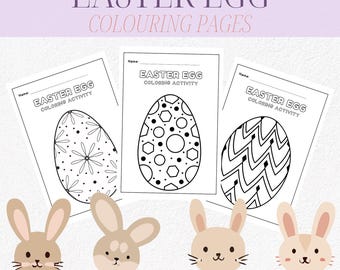 Oeufs de Pâques à colorier : 15 activités printanières amusantes (téléchargement numérique)