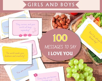Notes motivantes pour la boîte à lunch des enfants : 100 affirmations positives à télécharger