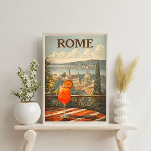 Rome Travel Print - Colourful Wall Art - Travel Poster - Home Wall Art - Italy Poster - Travel Print - Rome Poster - Gift for Traveller -Art