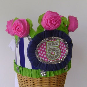 5th Birthday Crown: Handmade Crepe Paper Party Hat