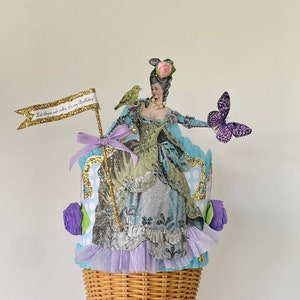 Marie Antoinette Birthday Crown: Handmade Glitter Party Hat