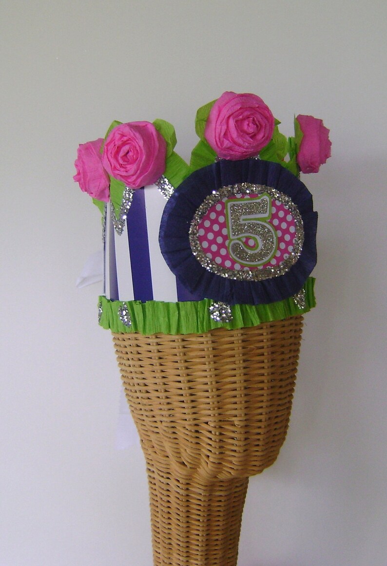 5th Birthday Crown, 5th Birthday Hat, Birthday Party Crown, adult or child, Customize it image 3