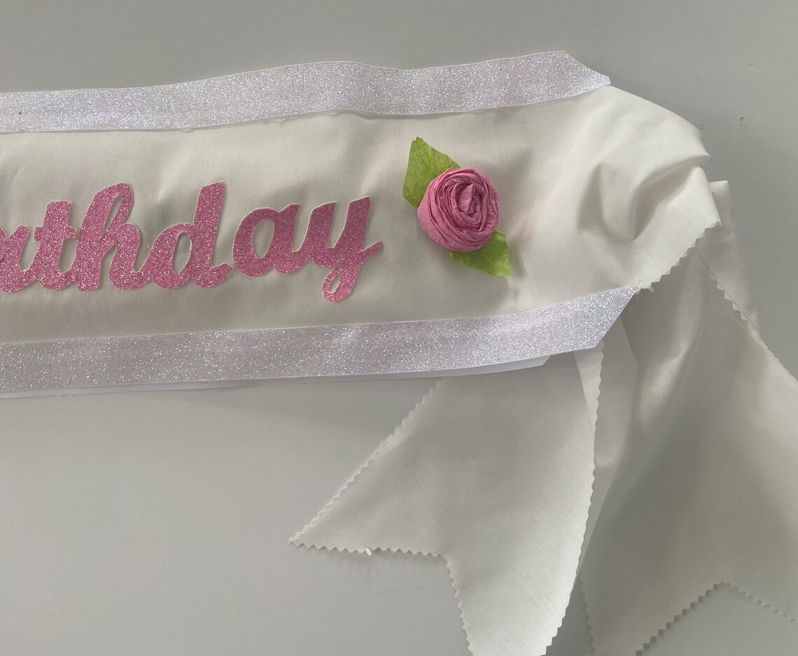 Birthday Sash Happy Birthday Sash Customize With Any Colors Etsy