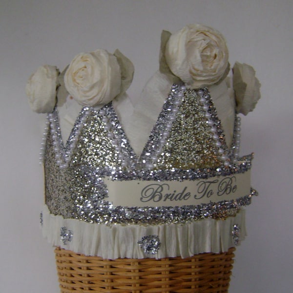 Bachelorette party crown, wedding bridal crown, hen party crown, Bride to Be or customize it!