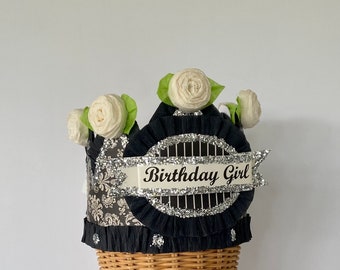 Birthday Party  Crown, BIRTHDAY GIRL customize with any saying