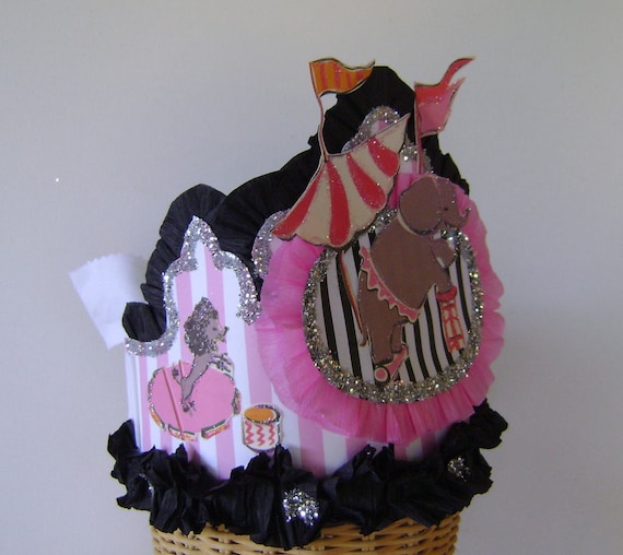 CIRCUS Birthday hat, Circus Birthday crown, child birthday hat, adult birthday hat, circus birthday, customize it Il_570xn