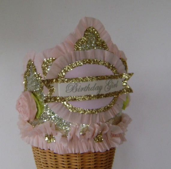 Birthday hat, Birthday Crown, gold glitter birthday hat, BIRTHDAY GIRL or Customize it!!,fits adult or child Il_570xn