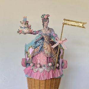 Marie Antoinette Birthday Crown: Handmade Crepe Paper Party Hat