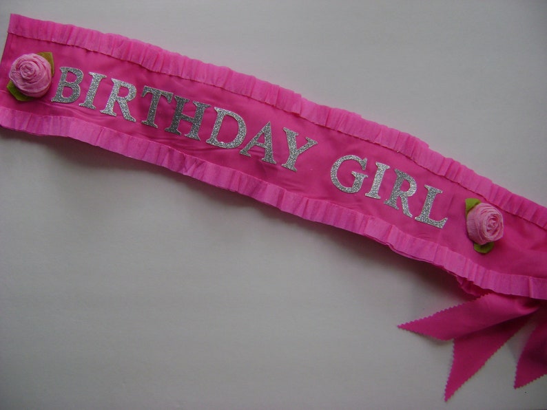 Birthday Sash Birthday Girl Sash Customize With Any Wording Etsy