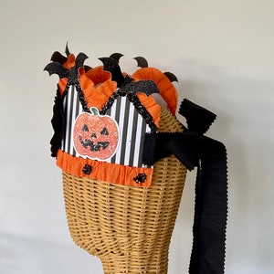 Halloween Hat, Halloween Crown, Halloween Party, Bats, customize it in any colors ,Ships right away image 3