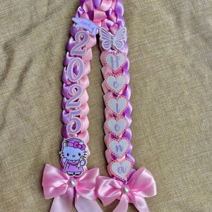 graduation lei grad gift braided coquette viral custom grad lei gift unique graduation gift coquette lei girly gifts pink cute cat kawaii