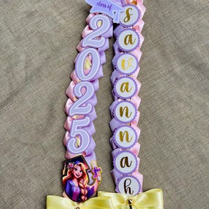 2026 graduation lei grad gift braided coquette viral custom grad lei gift unique graduation gift coquette lei girly gifts tangled princess