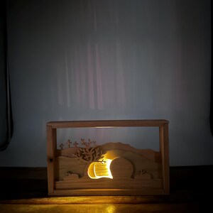 Layered wood art: scenes