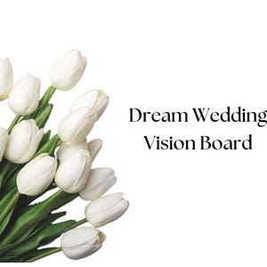 Wedding Vision Board Template & Guide - Editable Wedding Planner, Wedding Inspiration, Wedding Mood Board, Wedding Vision, Wedding Design