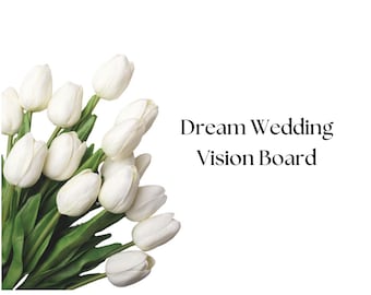 Wedding Vision Board Template & Guide - Editable Wedding Planner, Wedding Inspiration, Wedding Mood Board, Wedding Vision, Wedding Design