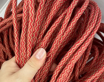 6mm Braided Cotton Cord for Macrame, Sewing & Bag Making, Strong Cotton Rope (6–7mm), Basket Weaving Rope, USA