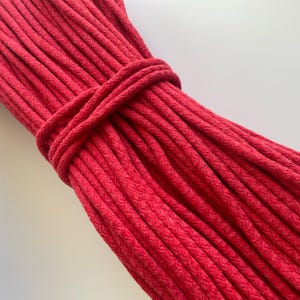 Braided Cotton Cord 6-7mm – Macrame Rope for Bags, Baskets, Wall Decor & DIY Crafts – Natural Strong Cotton Cord for baskets and Home decor