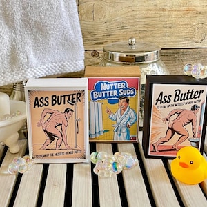 Scent-Sational Ass Butter Soap for Him, gag gift, funny gift packaging, gift for him, gift for husband, gift for boyfriend, generic soap