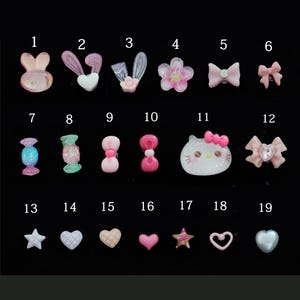 Pink Candy Bunny Stud Earring: Surgical Steel Cartilage Piercing