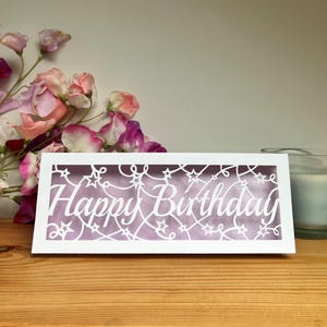 Carte d'anniversaire pop-up 3D faite main