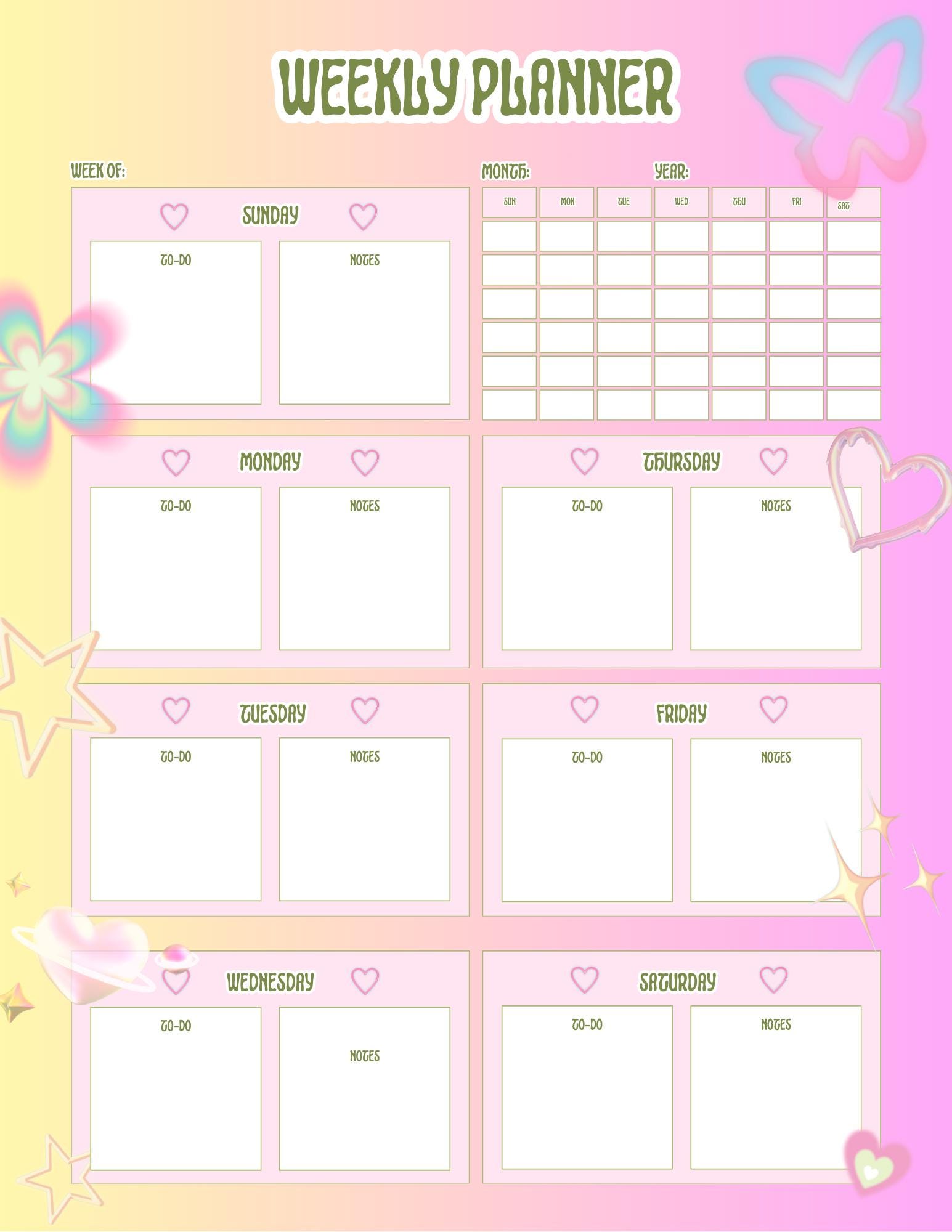 Y2k calendar - Etsy 日本