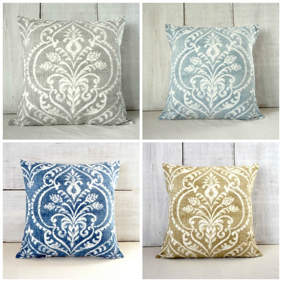 Damask pillow covers clearance