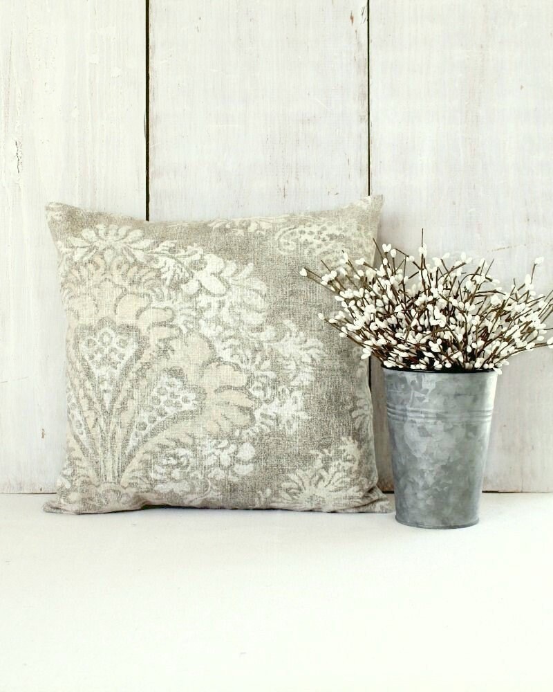 Neutral Pillow Cover Taupe Gray Beige Gray Throw Pillow Etsy