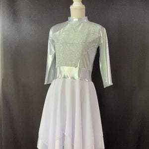 Silver and white Worship ephod, Holiness to Jehovah overlay, Worship garment