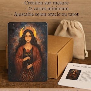 An oracle or tarot created just for you – a unique, intuitive and non-reproducible work.
