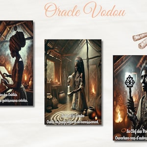 Voodoo Oracle 30 cards divination loa rituals magic protection