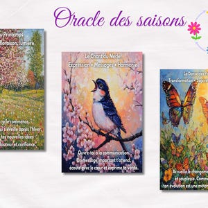 Oracle of the Seasons Divinatory Card Game 30 Spiritual Oracle Cards Intuitive Guidance Nature Seasonal Drawing Personal Awakening