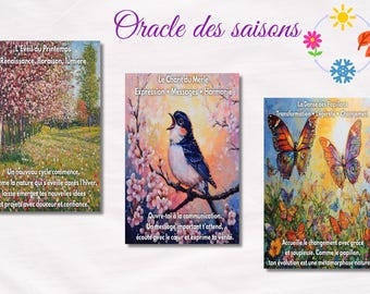 Oracle of the Seasons Divinatory Card Game 30 Spiritual Oracle Cards Intuitive Guidance Nature Seasonal Drawing Personal Awakening