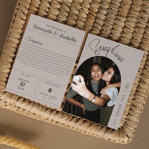 Offizienter Vorschlag | Willst Du uns Heiraten | Hochzeitsvorschlag Karte | Werden Sie unser Offiziant sein | Digitale Canva Vorlage | Wunderliche Hochzeit
