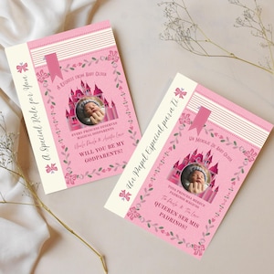 Godparents Proposal for Baptism Proposal | Will You Be My Godparents | Quieren Ser Mis Padrinos | Godmother Proposal | Godparent Proposal