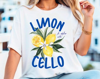 Limoncello Comfort Colors Tee: Amalfi Coast Lemon Graphic T-Shirt