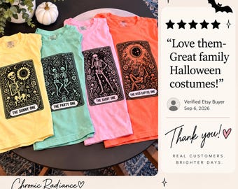Tarot Card Group Halloween Shirt, Matching Halloween Costume Comfort Colors, Halloween Group Shirt, Family Halloween Shirts, Matching Friend