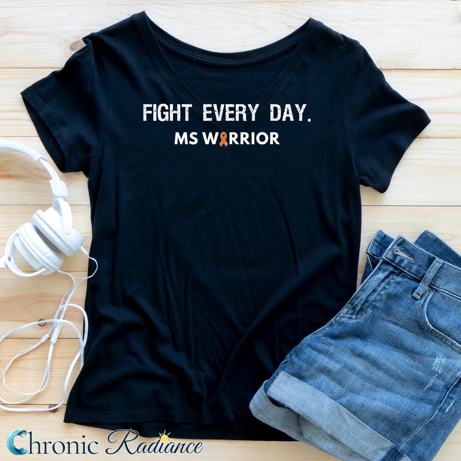 MS Warrior Shirt: Orange Ribbon Support Tee - Etsy
