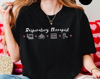 Respiratory Therapist Sweatshirt • Minimalist Red Heart Nurse Gift Valentine's Day