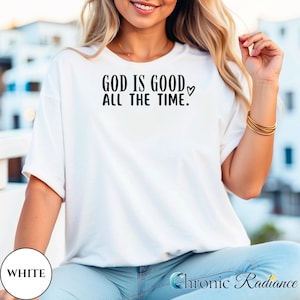 God Is Good Comfort Colors Shirt: Minimalist Christian Tee