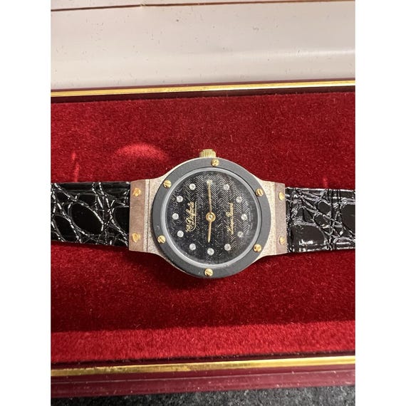 Vtg Women\'s Dufonte Quartz Watch by Lucien Piccard – Original Box – Battery Dead Vtg Women main image 3