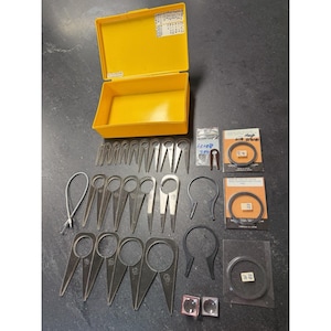 Vintage Camera Filter Wrench Lot Japan Rubber Grip Rings Tools + Case