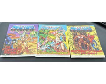 Vintage 1984-85 Masters of the Universe Mini Comics Lot of 3 Mattel MOTU