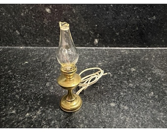 Clare-Bell Brass Works #1750 Hurricane Lamp CB BW USA 1:12 Miniature Untested