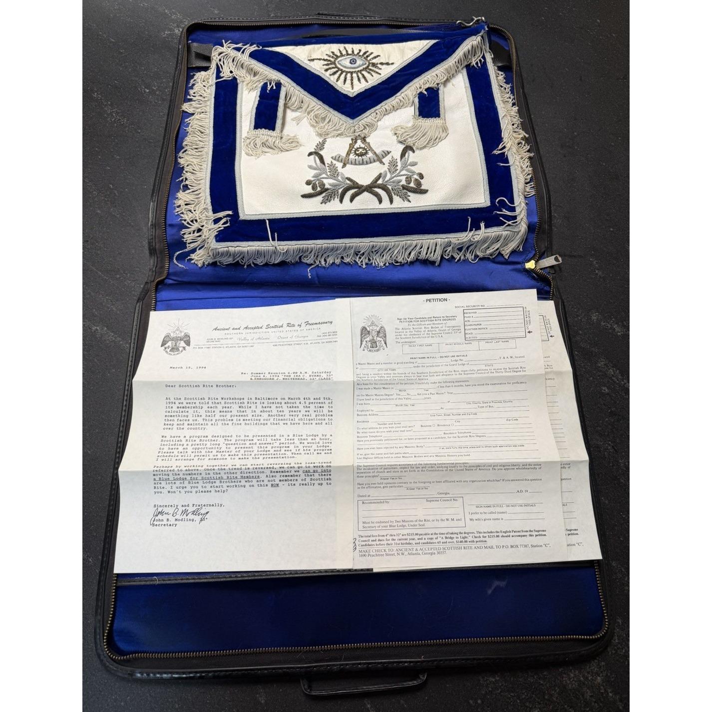 1971年 フリーメイソン 儀式用エプロン F.&A.M. ロッジマスター Vintage Masonic Apron - Etsy