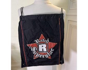 WWE Wrestling "Edge" Draw String Cinch Backpack Bag Rated R Superstar