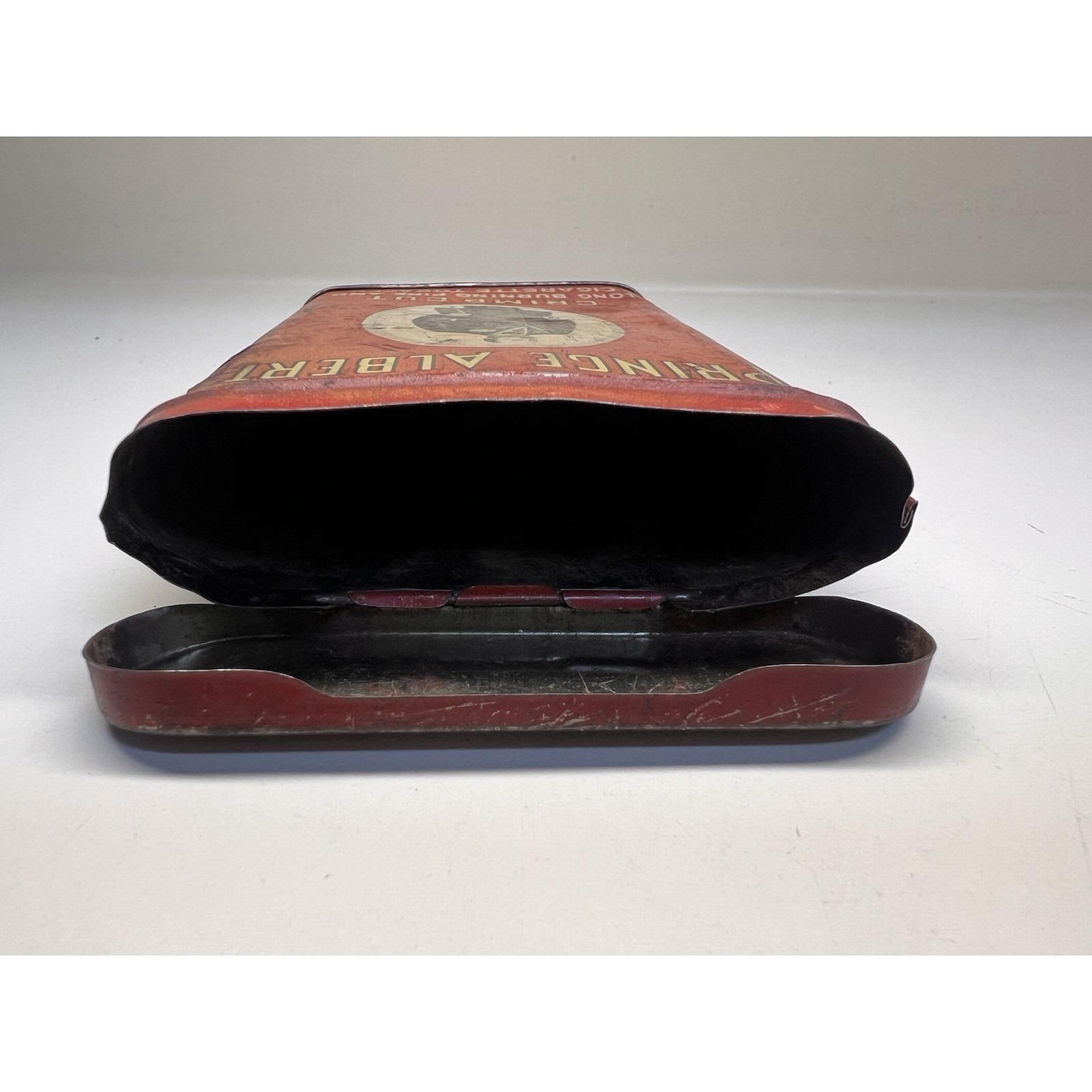 prince albert crimp cut tobacco tin 1907 Vintage Prince Albert Crimp Cut Tobacco Tin Patented 1907 RJR Winston Salem  NC