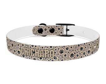 Collar con estampado de pata para perro, accesorio para amantes de los perros, collar personalizado, elegante collar para cachorro, regalo para dueños de mascotas.